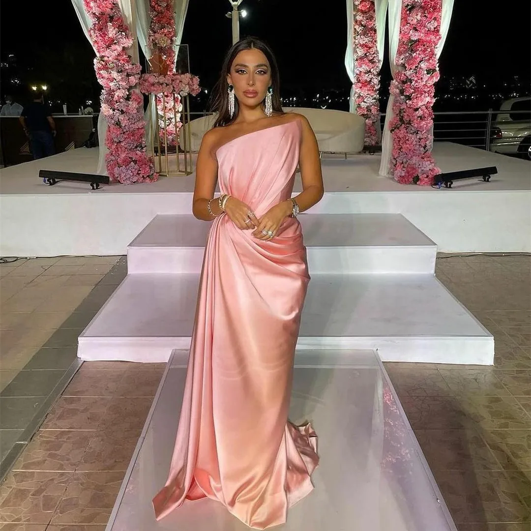 

Женские винтажные Длинные розовые вечерние платья с разрезом