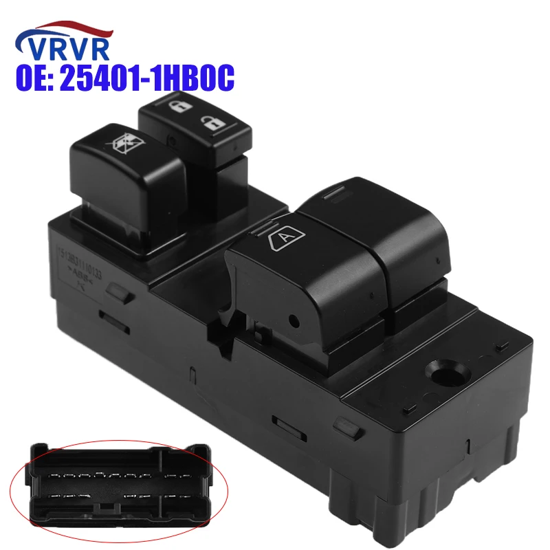 

VRVR 25401-1HB0C 254011 HB0C новая кнопка переключения электрического стеклоподъемника 25401-3BB0C для Nissan Micra K13 2010-2018