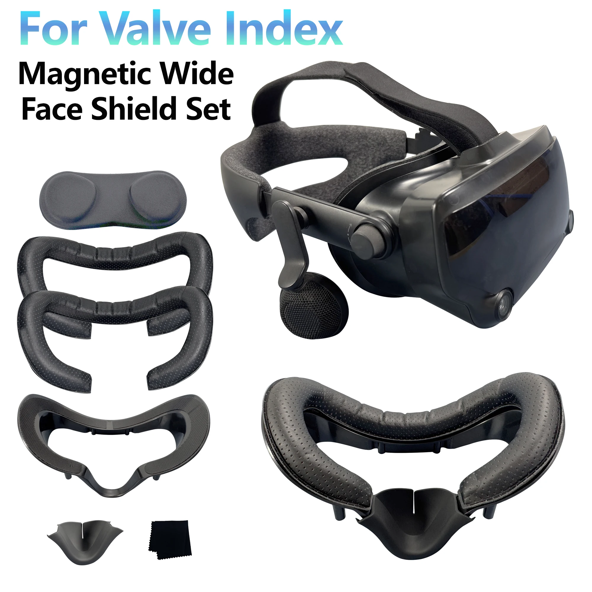 Фото Магнитная расширяющаяся маска для Valve Index, сменная подставка из искусственной кожи, светонепроницаемая силиконовая накладка на нос, аксессуары для VR-игр №2