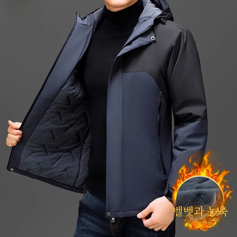 Romon осенне-зимняя новая куртка мужская уличная с утолщенным капюшоном на