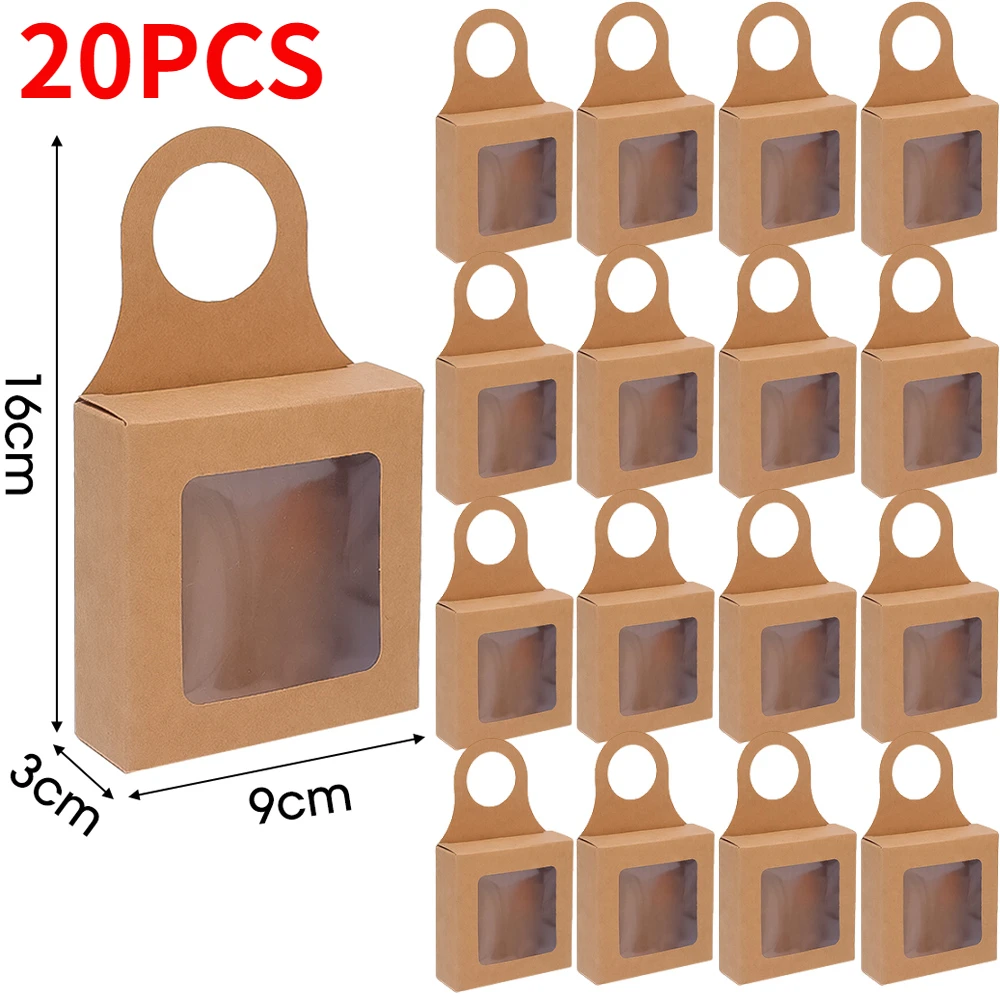 

Коробка для вин из крафт-бумаги с окном 20/10 шт