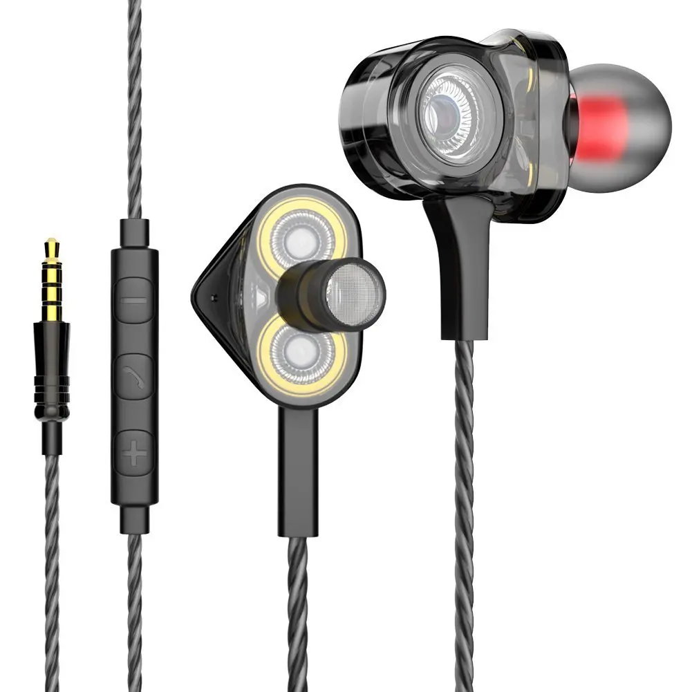 

KINGSTAR I8 Wired Earphone Triple Drivers In Ear Earbuds HiFi Super Bass Stereo Headset with Mic for All 3.5mm Jack Devices