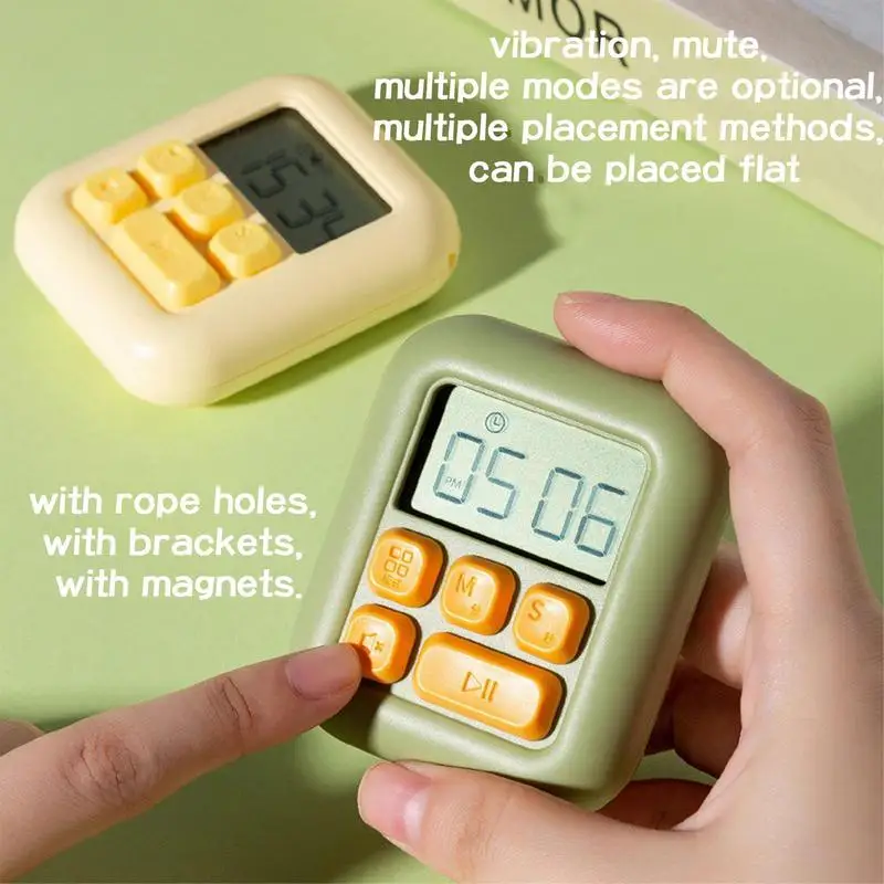 

Многофункциональный таймер для кухни, магнитный большой экран для выпечки, цифровое напоминание, положительный обратный отсчет, электронн...