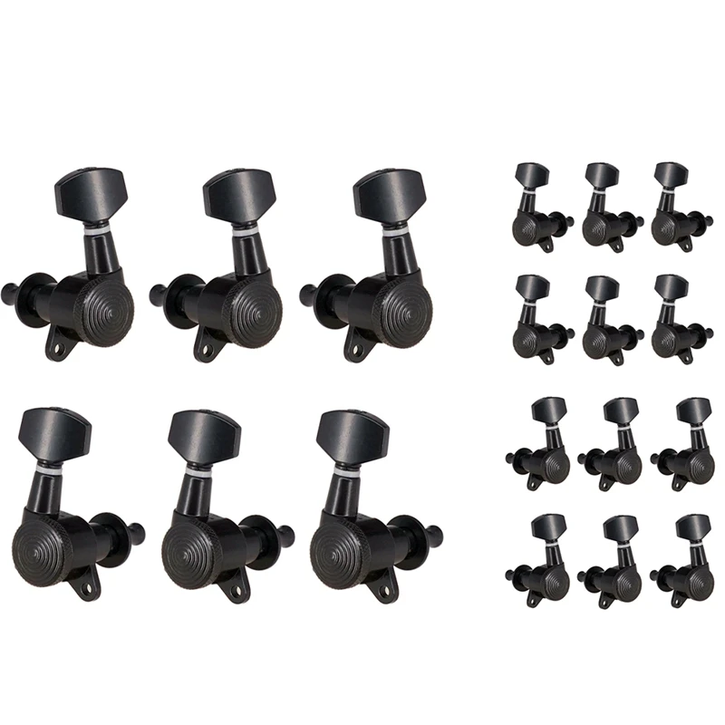 

6 шт., заблокированные тюнеры для струн, настройка колышек, головки для станка, аксессуары для акустической электрогитары, запчасти