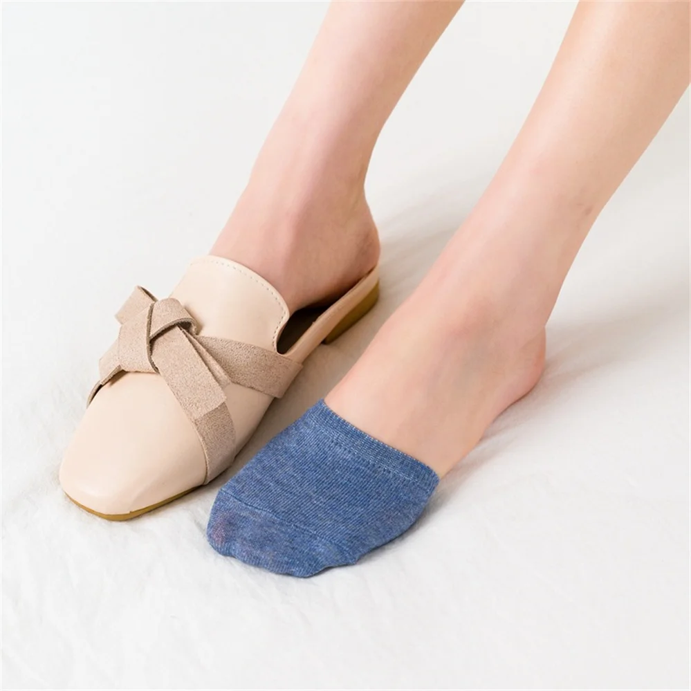 

5 Pairs Of Summer High Heels Personalized Non-slip Invisible Socks Ladies Half-foot Socks Thin Front Half-foot Boat Socks
