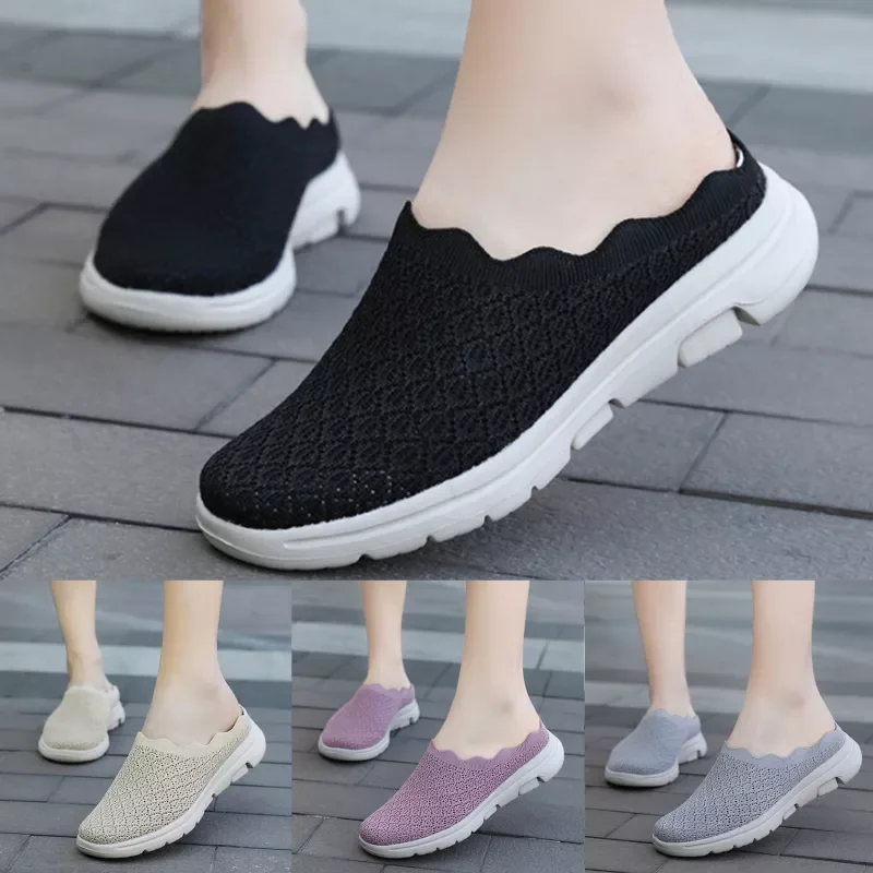 

NEW IN Summer Breathable Sneakers Women Shoes Mesh Outdoor Ladies Casual Shoes Slip On Flats Walking Krasovki Famela