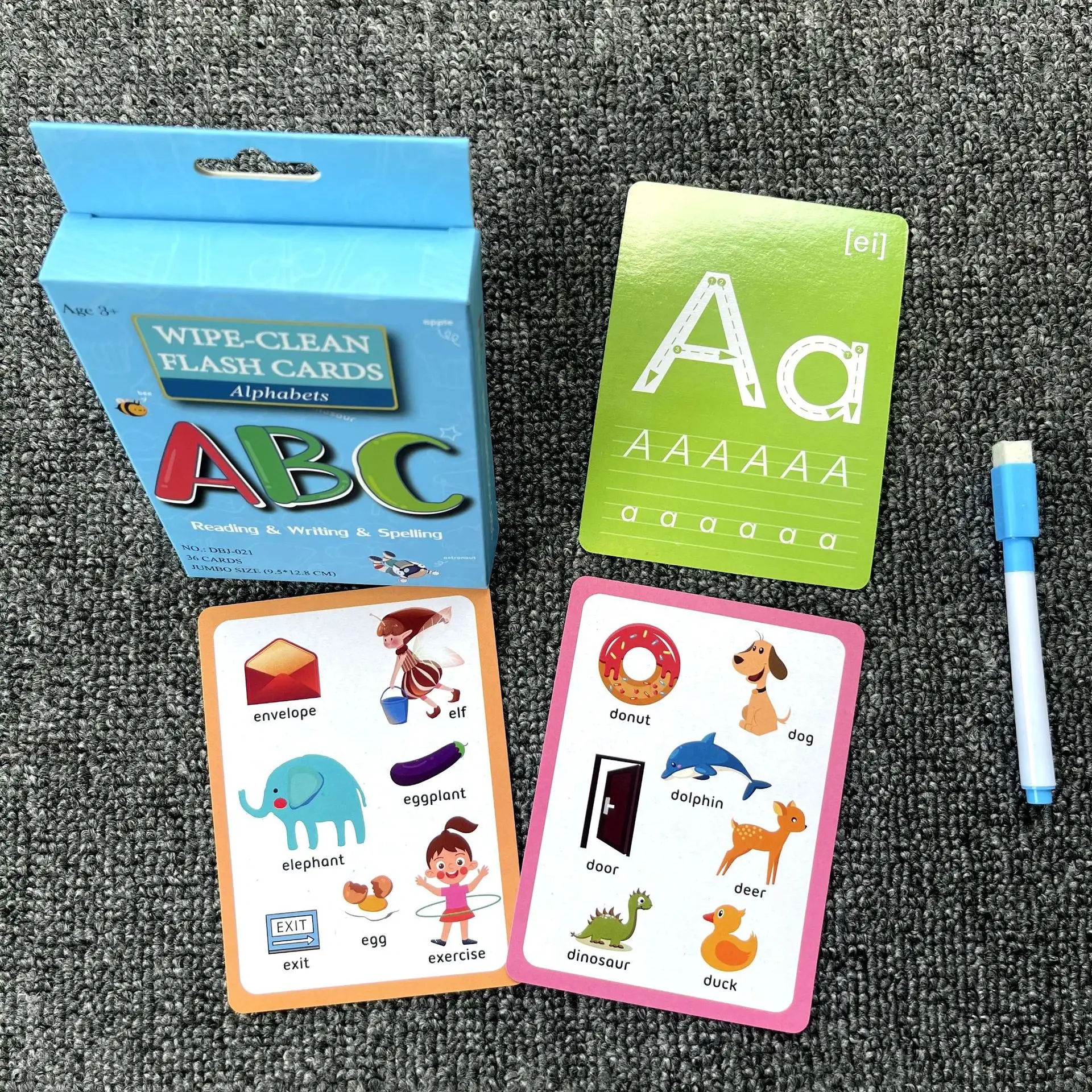 

Montessori A-Z Alphabet Numbers Math Book English Flash Card Book Educational Toys Picture Match Game Baby Teach Aids