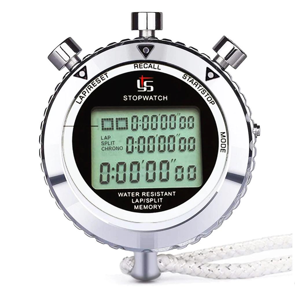 

Athletic Training Digital Timer Stopwatch 1 100th Second Clock Daily Rainproof Digital Timer