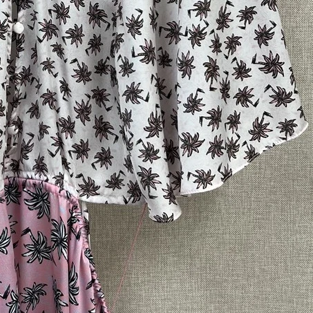 

2023 Summer New Women Open Waist Butterfly Sleeve Floral Dress