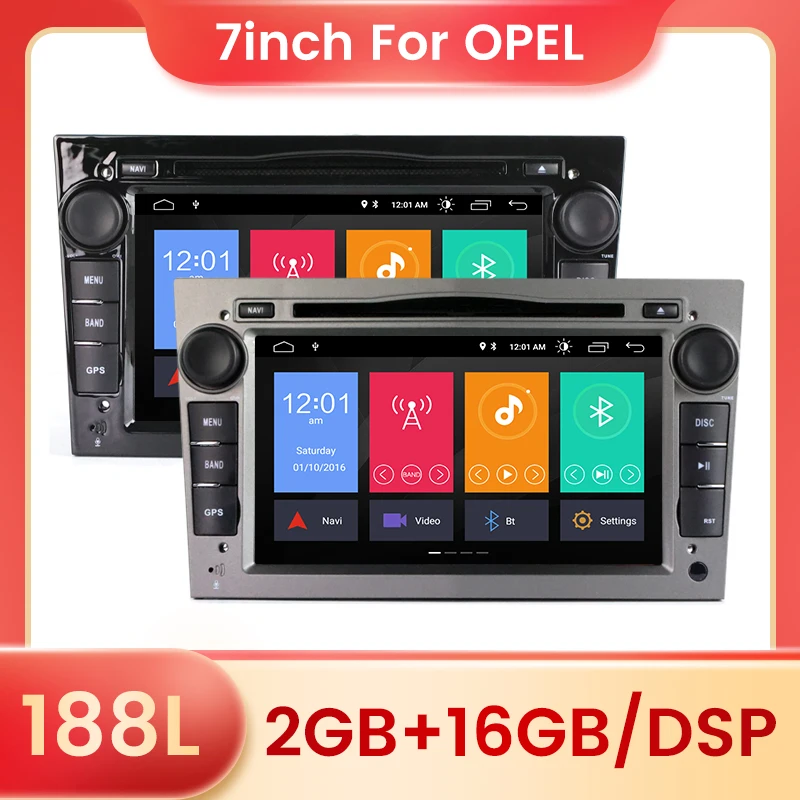 Автомобильное радио DSP Android для Opel para Astra Meriva Vectra Antara Zafira Corsa GPS навигация Аудио 1 din DVD плеер 188L Головное устройство on.