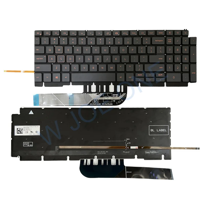 Фото A + для DELL G15 5510 5511 5515 5520 0H4XRJ клавиатура для ноутбука с подсветкой №1