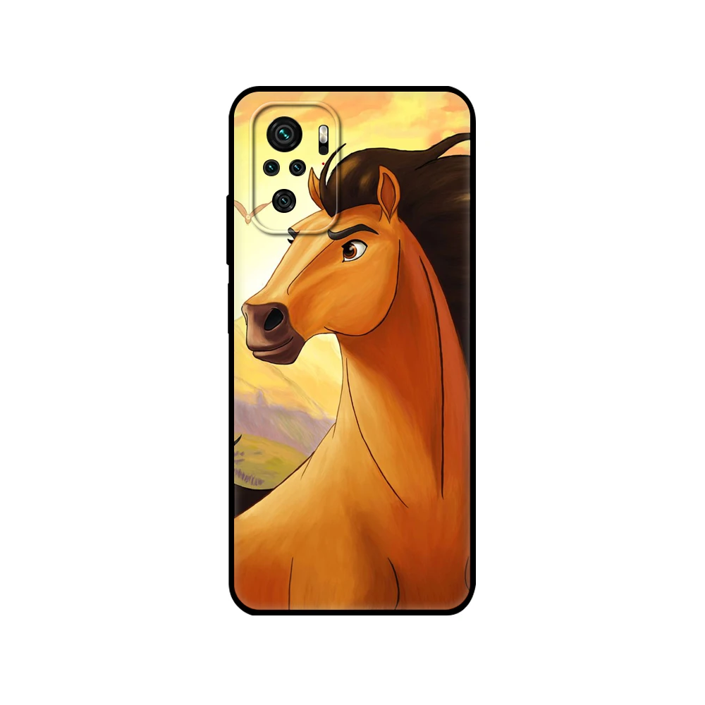 Черный чехол из ТПУ для Xiaomi Redmi 9T Note 10 5G 4G Pro 10S с рисунком спиртового мебели лошади |