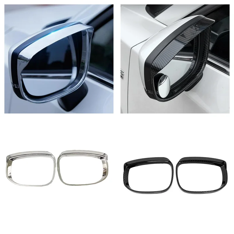 

For Mazda CX-5 CX5 2017-2020 Car ABS Chrome Rearview Mirror Rain Eyebrow Covers Trim Side Mirror Sun Rain Visors Cover Trim