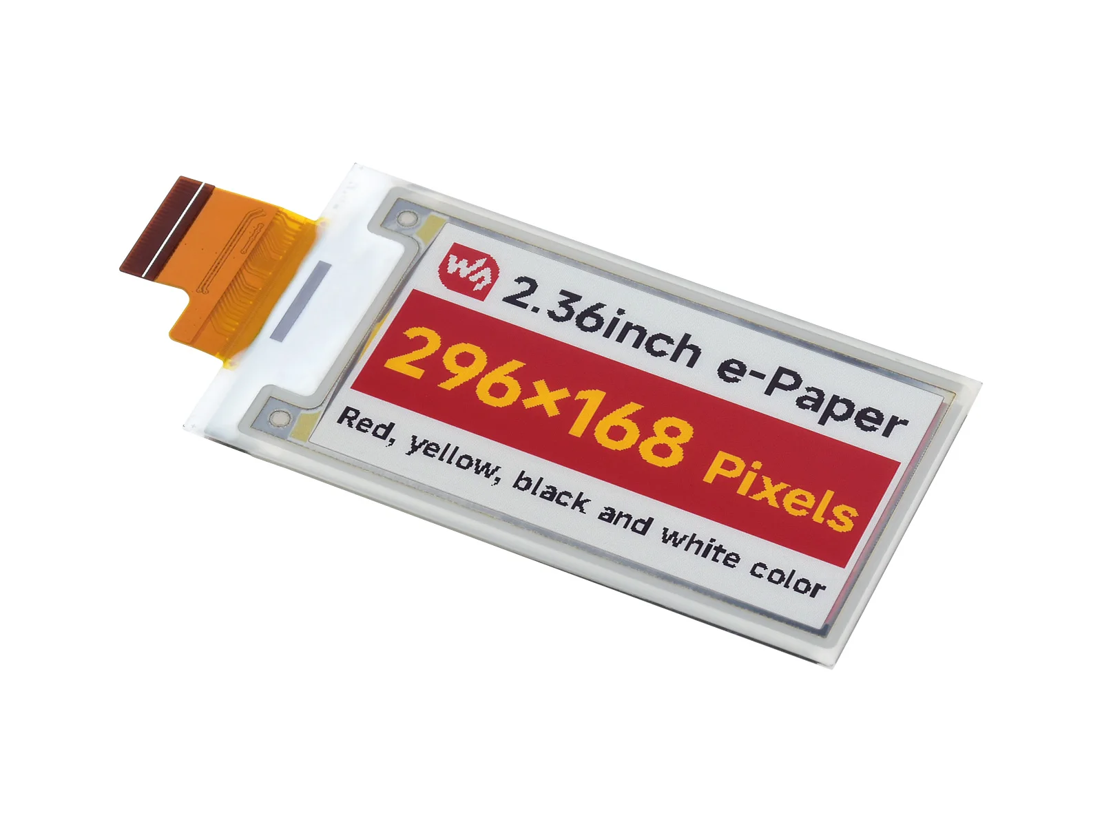 Фото Дисплей Waveshare 2.36 дюйма E-Paper (G) raw, 296 × 168, красный/желтый/черный/белый, идеально подходит для ценников, этикеток на полках, промышленного применения №4