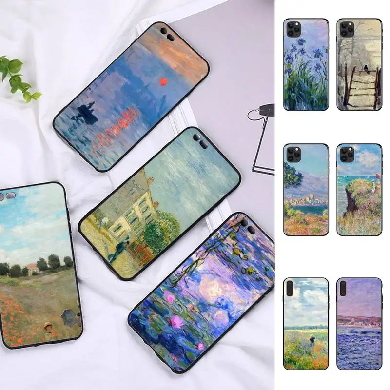 

Claude Monet art painting Phone Case for iPhone 11 12 13 Mini Pro Max 8 7 6 6S Plus X 5 SE 2020 XR XS Funda Cover