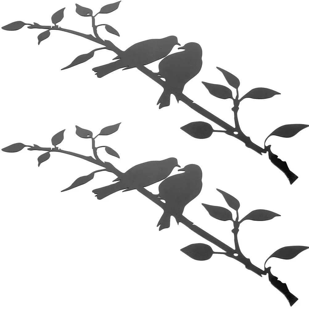 

Bird Wall Metal Decor Branch Hummingbird Sculpture Birds Silhouette Statue Stake Tree Decorations Garden Hanging Large Signs