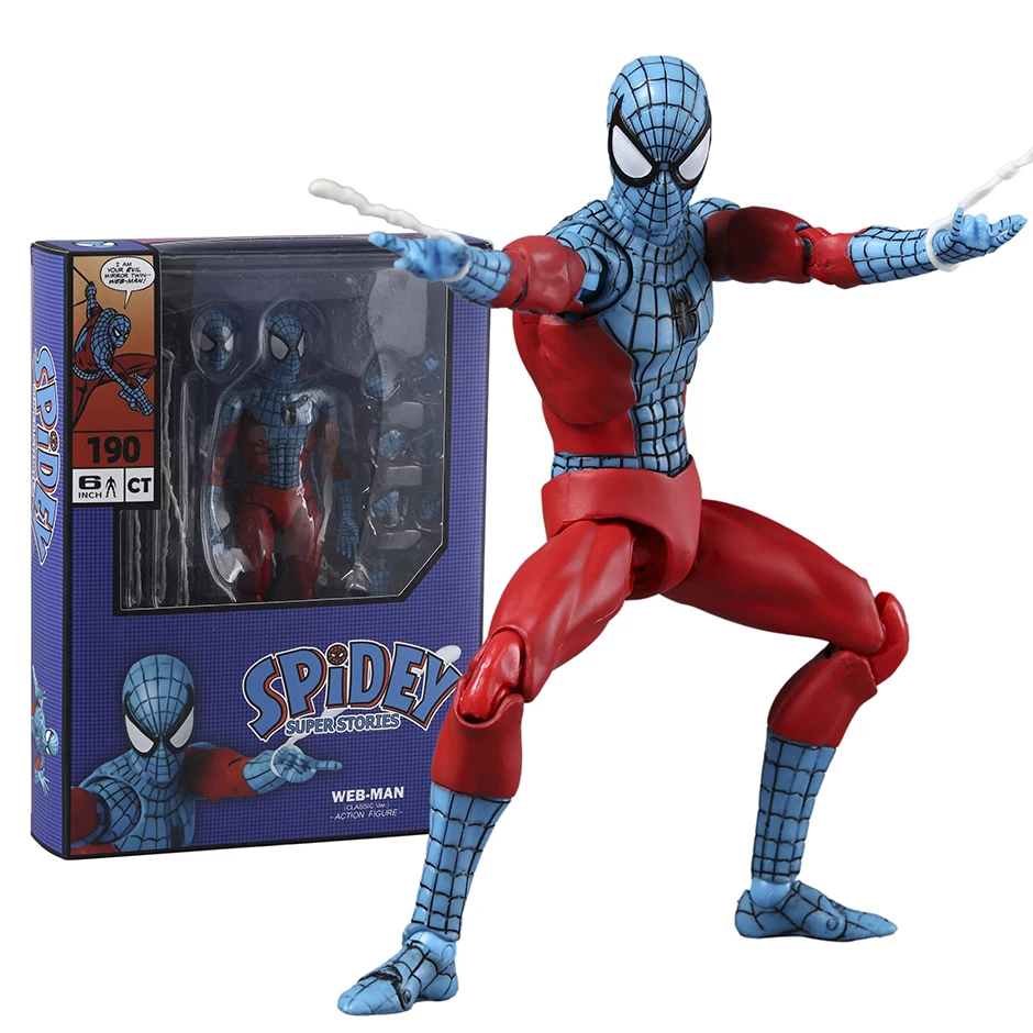 CT Toys Mafex No.190 Человек-паук Web-Man Comic Ver. Фигурка Модель игрушки Креативный подарок