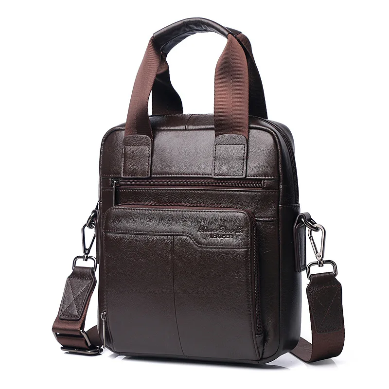 

Мужской портфель из натуральной кожи, многофункциональная сумка через плечо, 2023