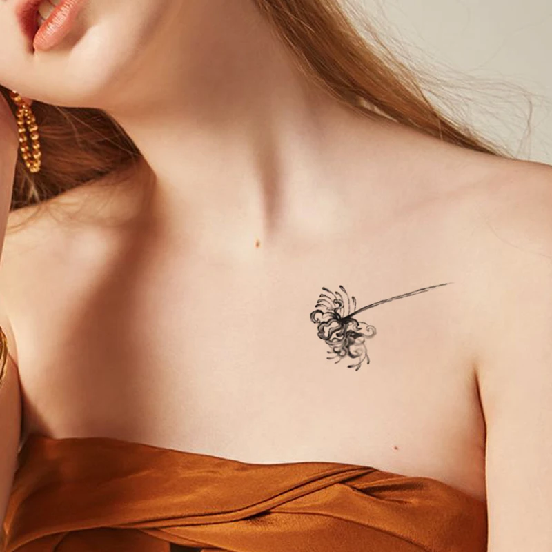 

Waterproof Temporary Tattoo Sticker Dark Mandala Flower Totem Design Fake Tattoos Flash Tatoos Arm Legs Body Art for Women Girl