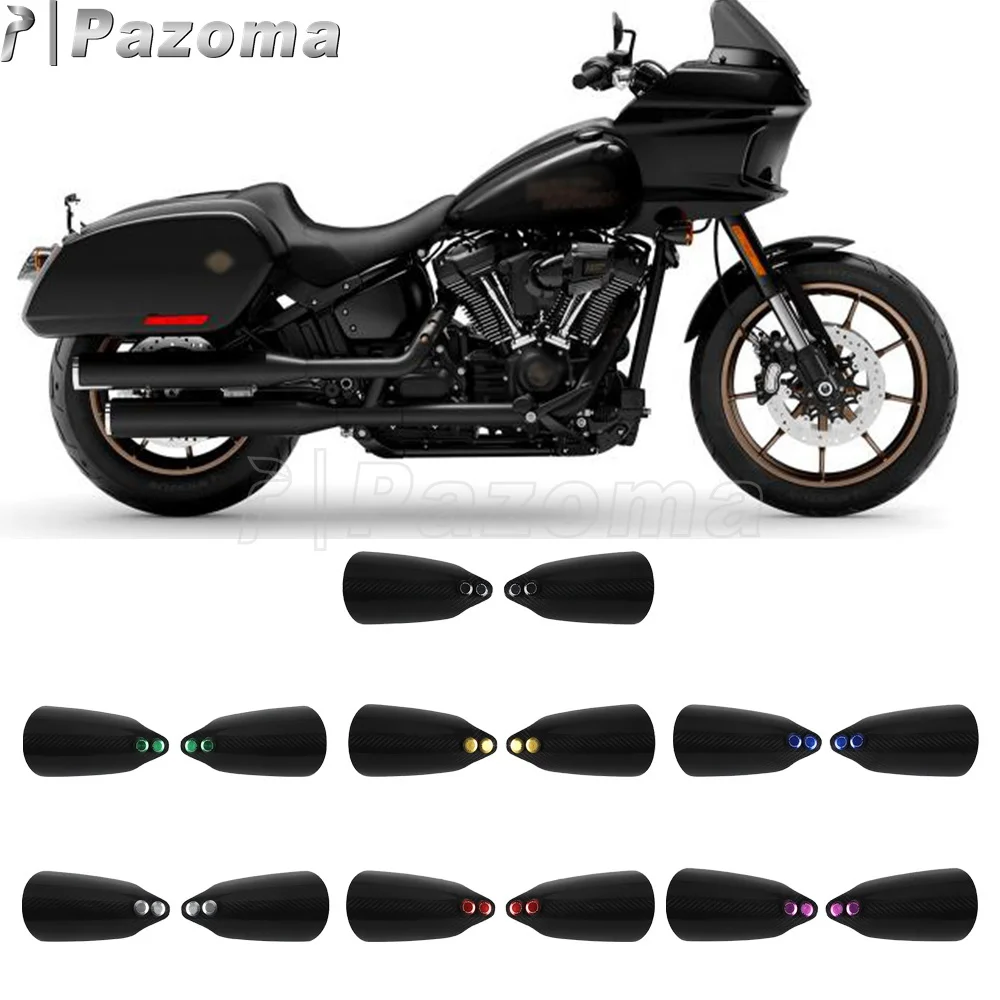 Фото Карбоновые поручни для Harley Softail FXBB FXBBS FXST FXLRST FLDE FLHC FLHCS PAZOMA, защита рук для мотоцикла, защита от ветра №2