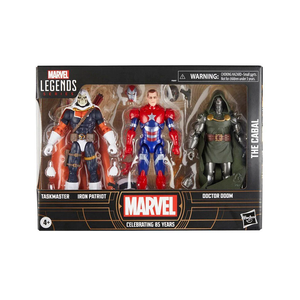 Эксклюзивная фигурка Marvel Legends 85th Anniversary Taskmaster Iron Patroit Doctor Doom 3 упаковки 6 дюймов