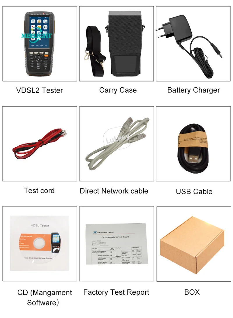 TM600 основа + 2 5 км TDR функция мощности тестер кабелей VDSL ADSL2 ADSL DMM муфты-функция