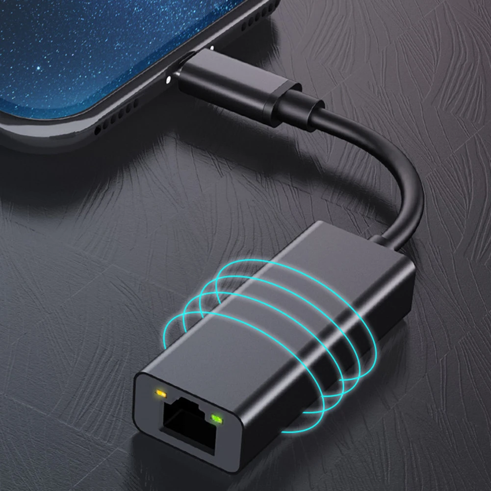 Сетевая карта USB с интерфейсом Ethernet и RJ45 адаптер для MacBook Pro Samsung Galaxy S9/S8/Note 9 Тип C |