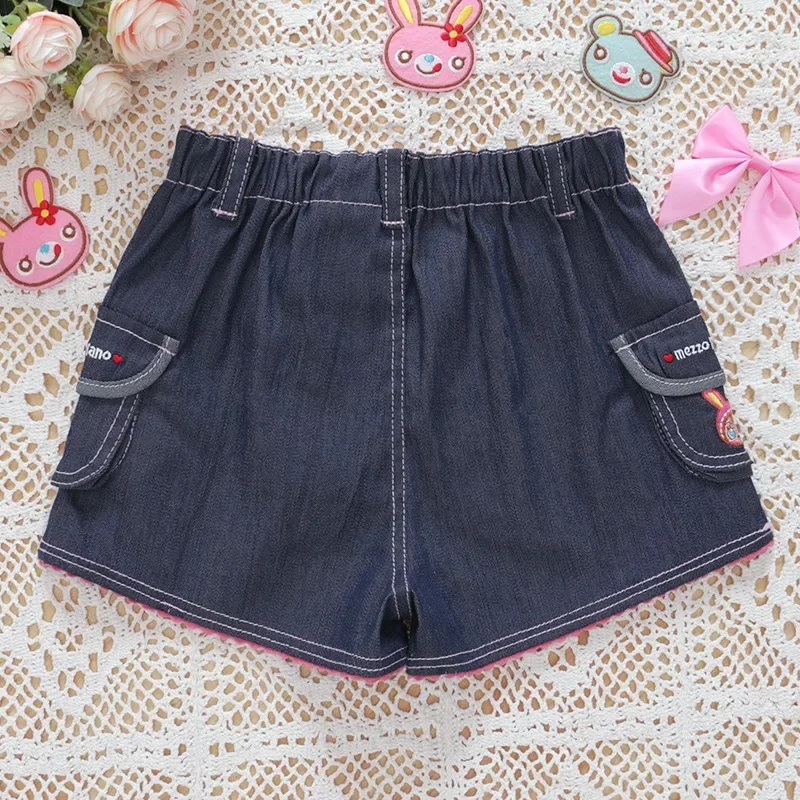 Детские джинсы повседневные штаны мультяшная принцесса маленький кролик