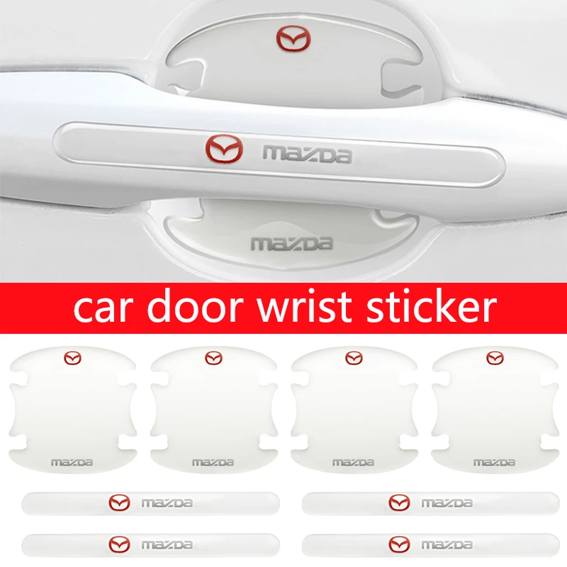 

Car Door Bowl Handle Wrist Anti Scratch Sticker For Mazda Cx5 6 GH GG 3 BM 2008 2014 2006 AXELA CX30 2017 323 BJ B2500 2019 CX-3