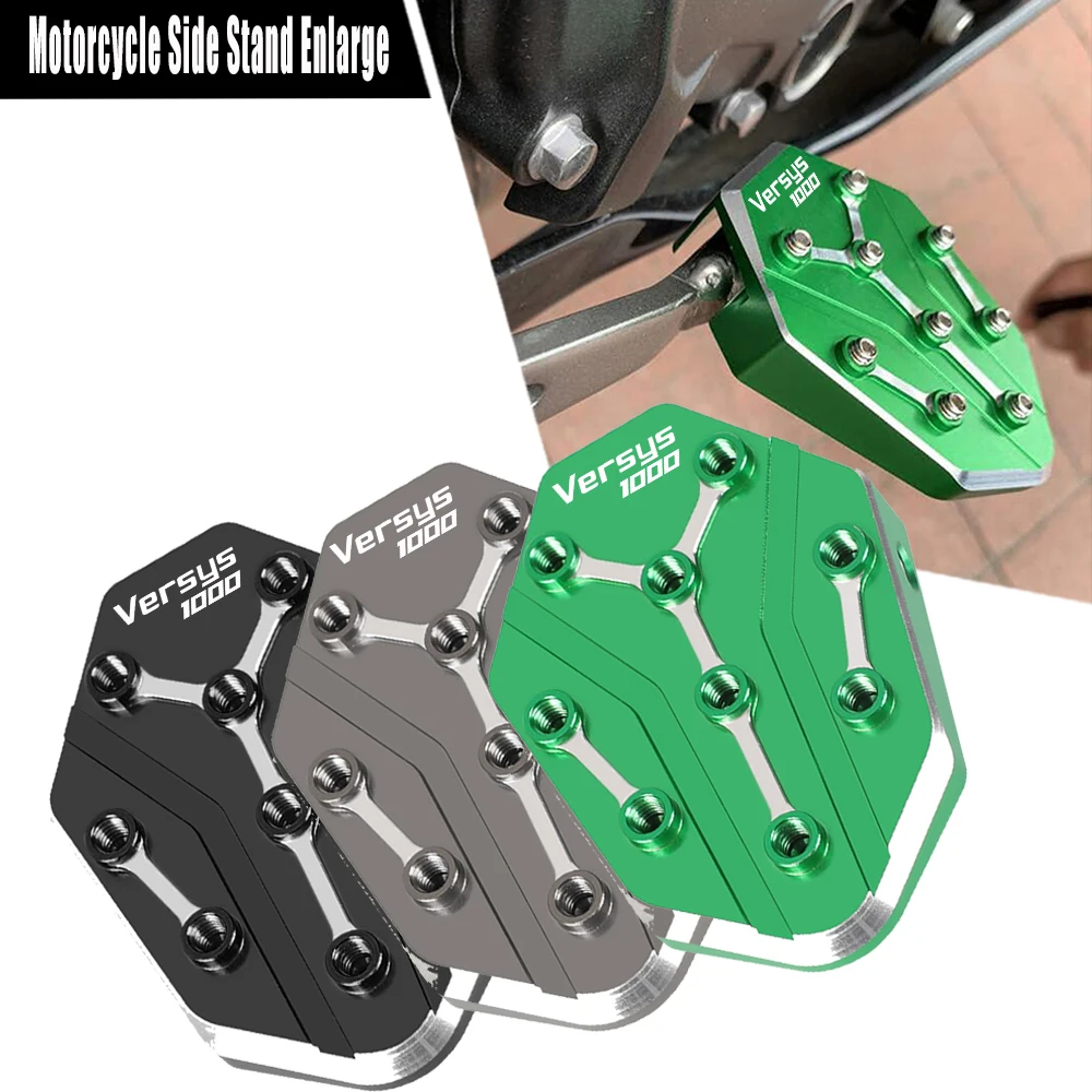 

For KAWASAKI VERSYS1000 ERSYS 1000 2010-2023 2022 2021 2020 2019 2018 2017 CNC Motorcycle Kickstand Side Stand Enlarge Extension