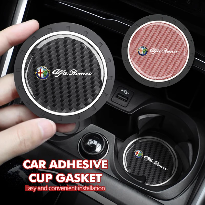 Подставка для бутылки из углеродного волокна противоскользящая подставка Alfa Romeo