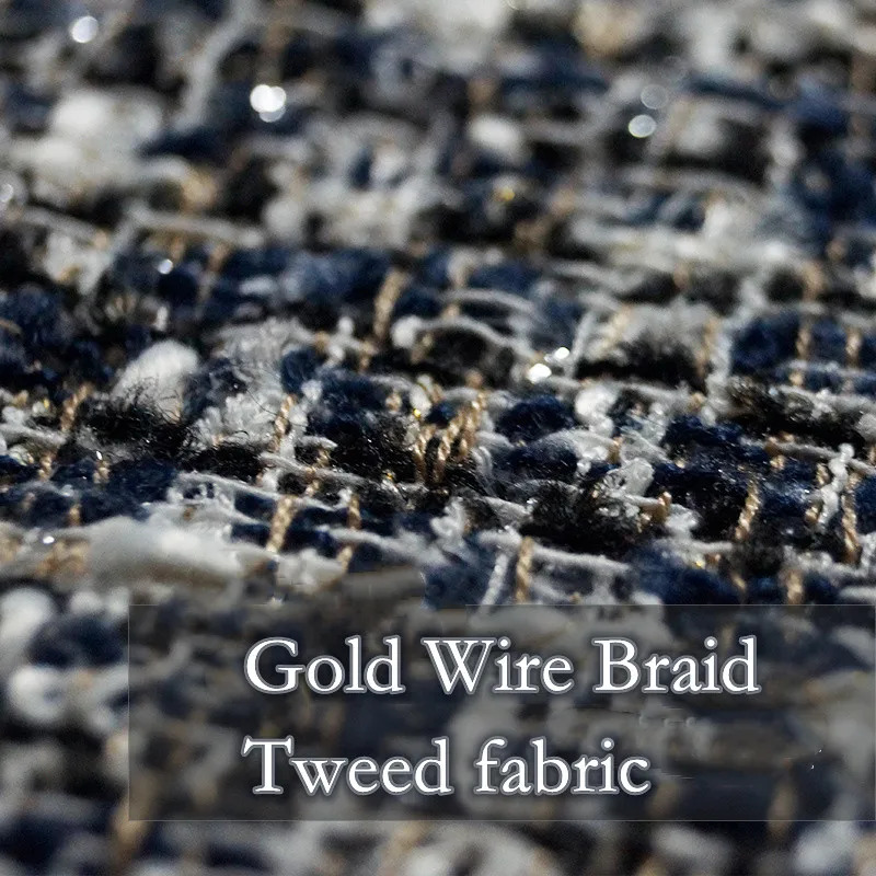 

Твидовая хлопчатобумажная трикотажная Модная Мягкая шерстяная Сумочка для одежды «сделай сам» на весну и осень, дизайнерская ткань, ткань ...