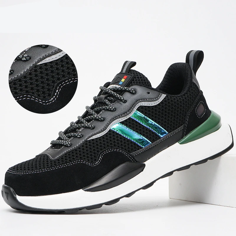 

Waliantile Work Safety Sneakers Shoes Men Indestructible Steel Toe Construction Work Shoes Men Women Protective Safety Footwear