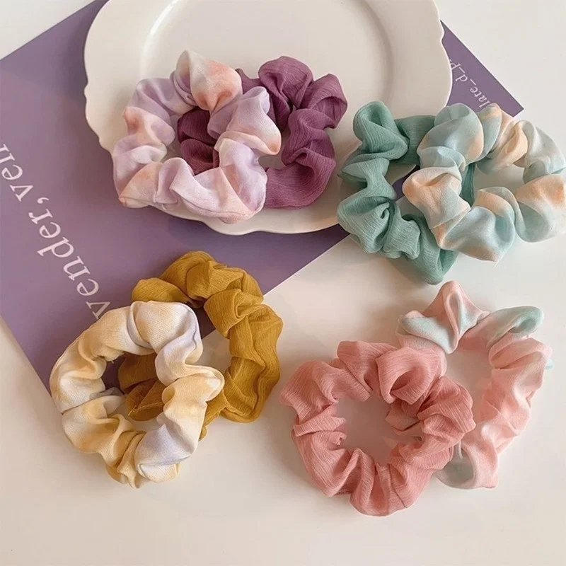 

2Pcs Big Satin Hair Ties for Women Extra Large Scrunchie Satin Oversized Scrunchy for Thick Hair Elastic Jumbo Hair Scrunchies
