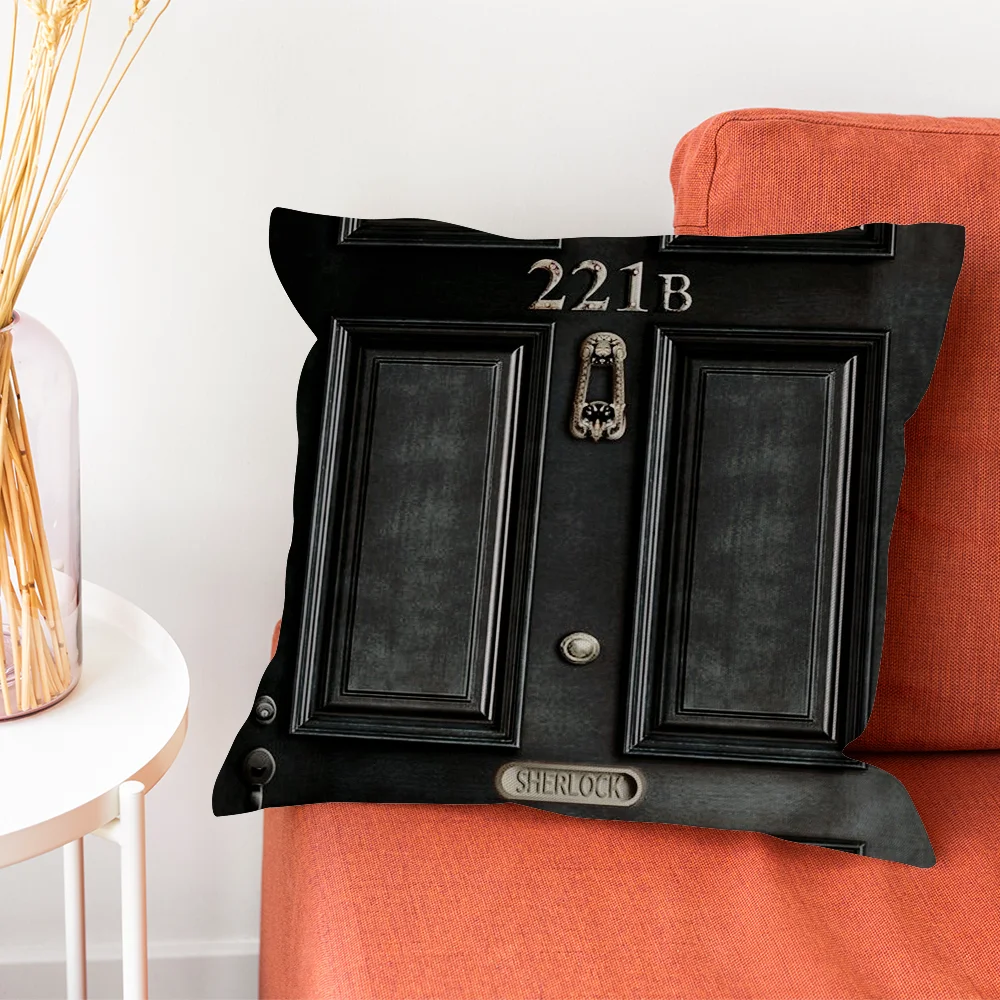 Наволочка 221B S-Sherlock H-Holmes из полиэстера