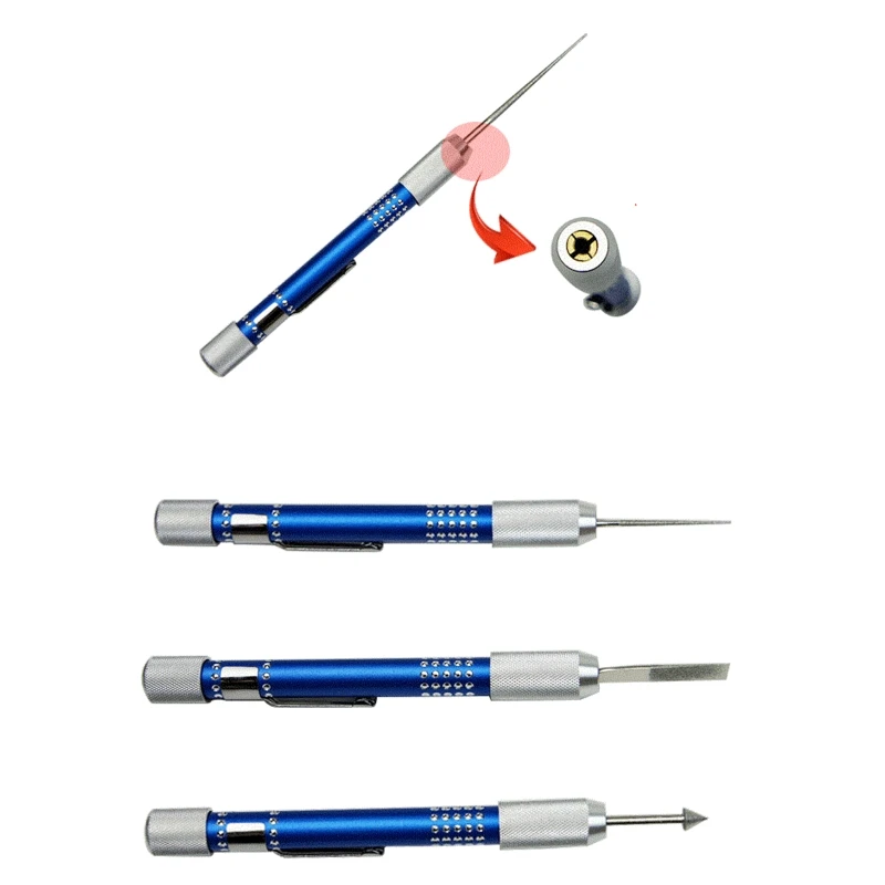 

Pen Style Sharpener Needle File Kit with Hidden Storage Diamond File Set 12cm/4.7in Length Portable File Set for Metal