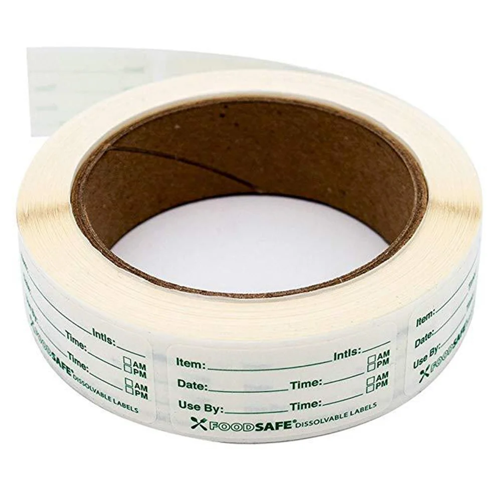 

1 Roll Adhesive Label Removable Date Label DIY Sticker 2.5*5cm For Identify Bag Box Container Food Household Kitchen Tool