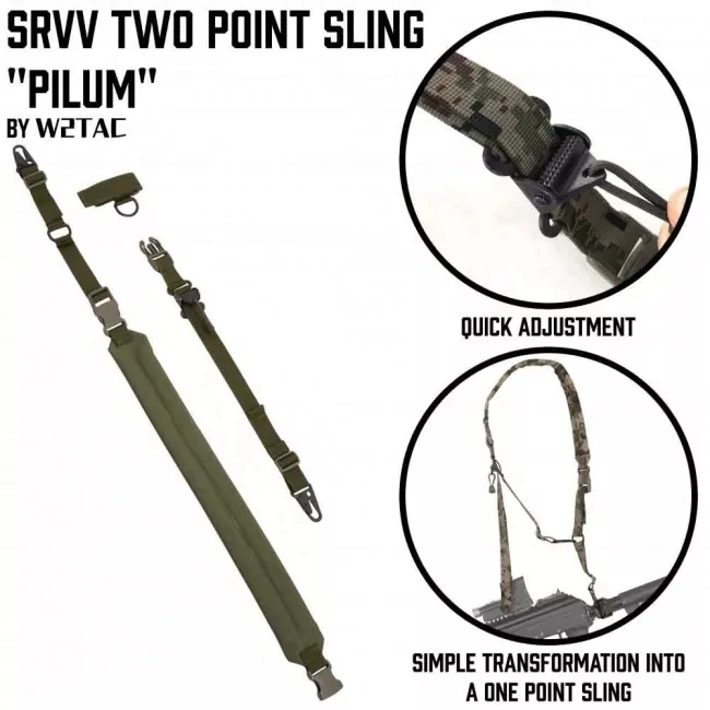 

ZHENDUO OUTDOOR SRVV двухточечный строп, такой как AK-74 или M4