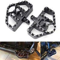 1 pair triangular wide mx offroad 360%c2%b0 roating male mount foot pegs footrest board suit for harley