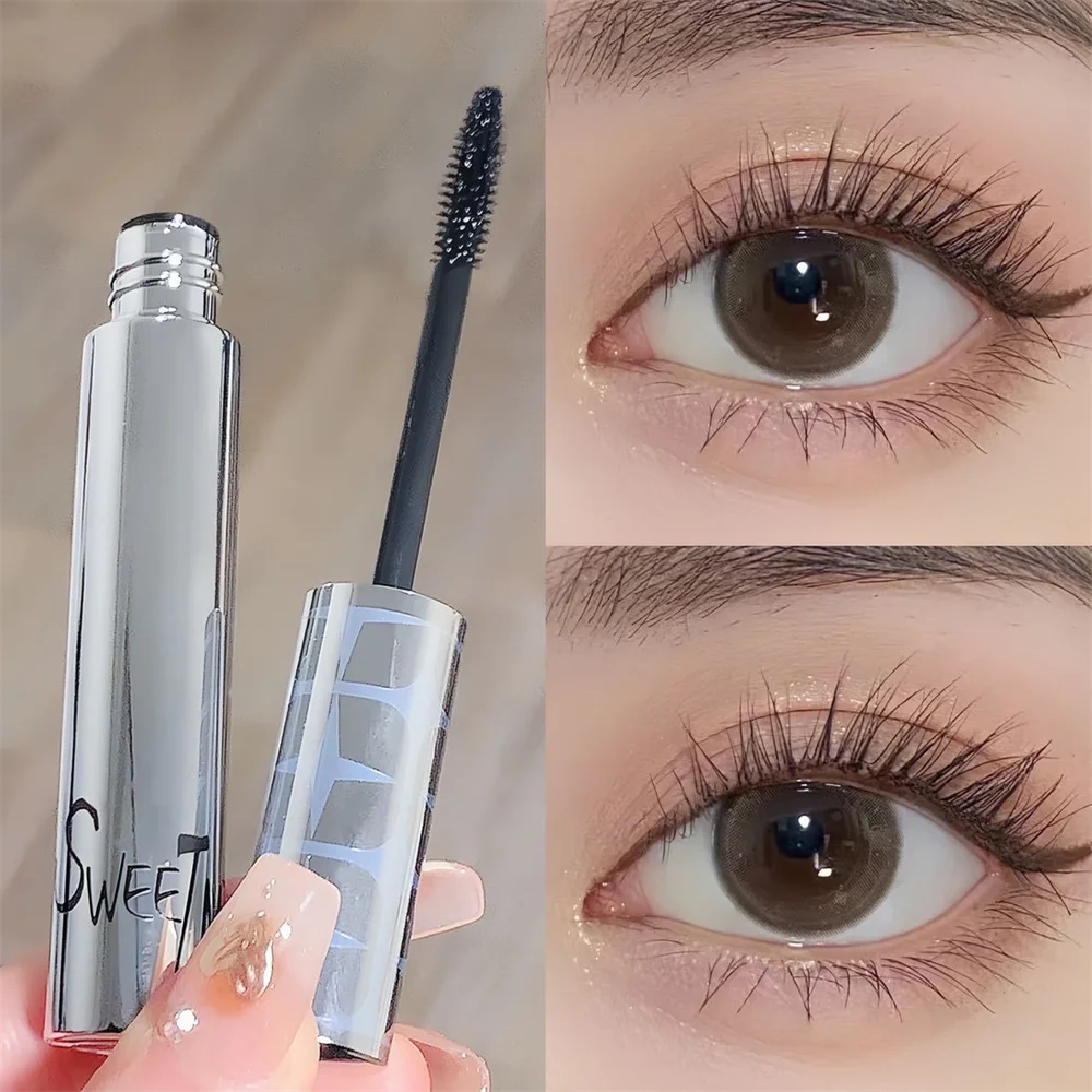 

1pc Waterproof Mascara Eye Makeup Thin Curly Thick Eyelash Base Cream Easy To Color Non Smudge Eye Black Cosmetic Maquillaje