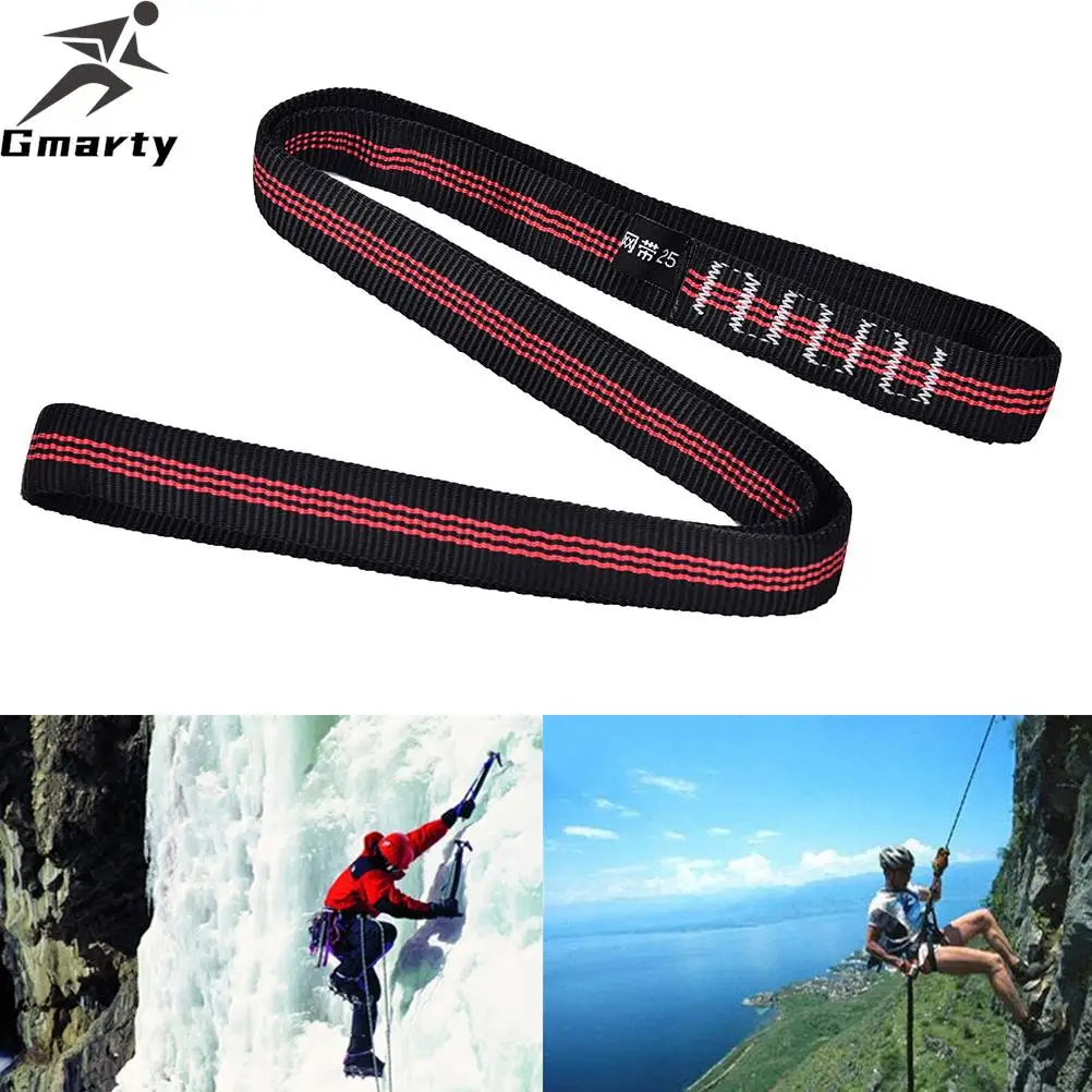 

1Pc New Sale 60cm Polyester rock Climbing Sling Bearing Strap Reinforce Rope belt Load-bearing Bandlet Mountaineering Equipment