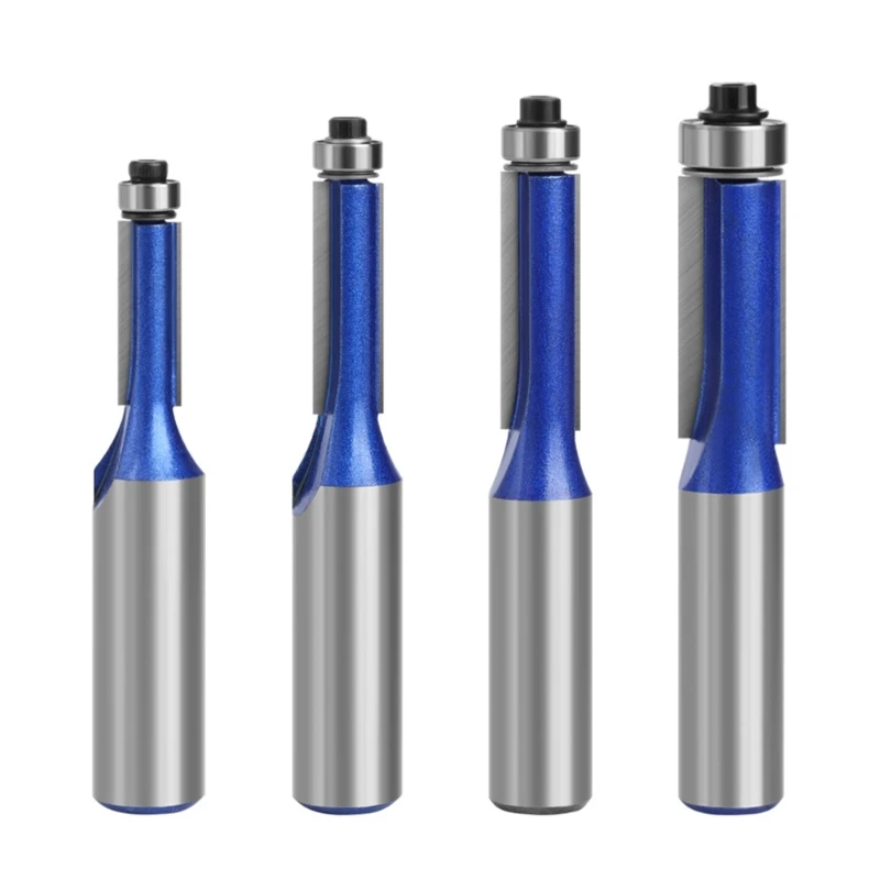 

Flush Trim Router Bit Set with Bearing Milling Cutter Tools Industrial Grade