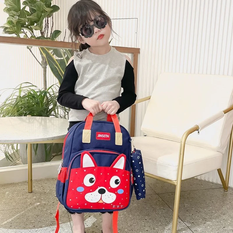2022 New Children Animal Large Backpacks with Pen Bags Cute Girl Boy Light Primary School Bags In Kindergarten Hot Kids Mochila
