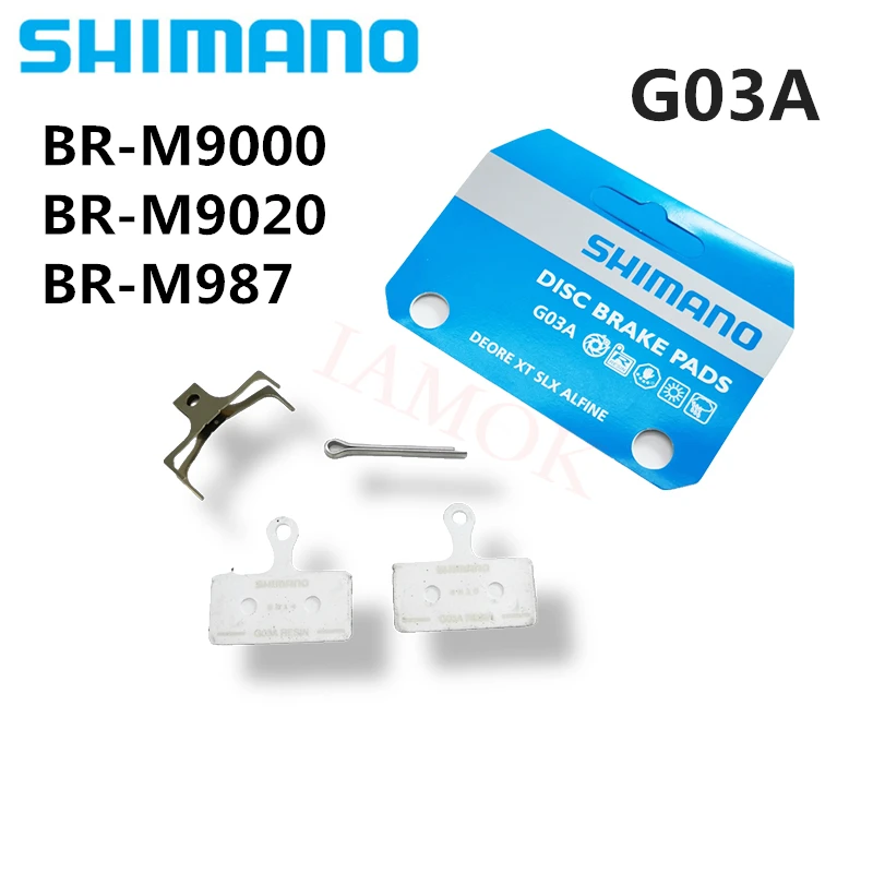 

SHIMANO XTR Mountain Bike G03A Narrow Resin Disc Brake Pads Iamok For BR-M9000/M9020/M987 with Spring 2-Piston Bicycle Parts