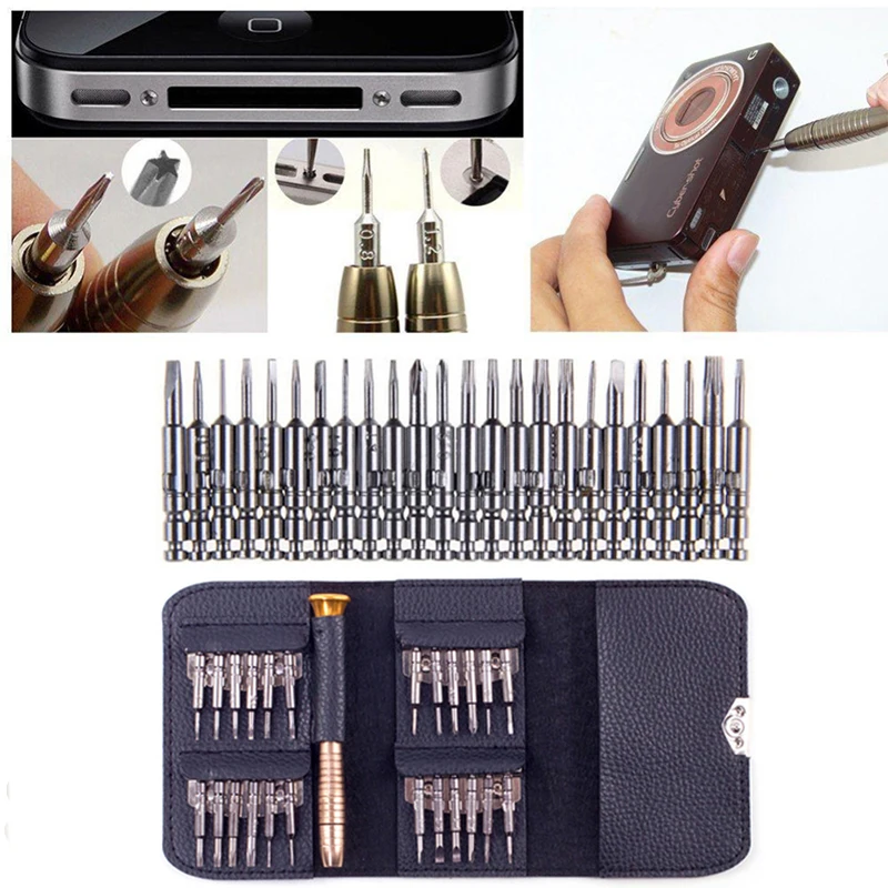 

25-in-One Function In 1 Multi-Cross Screwdriver Set Combination Mobile Phone Notebook Disassembly Repair Kit Watch Screwdriver