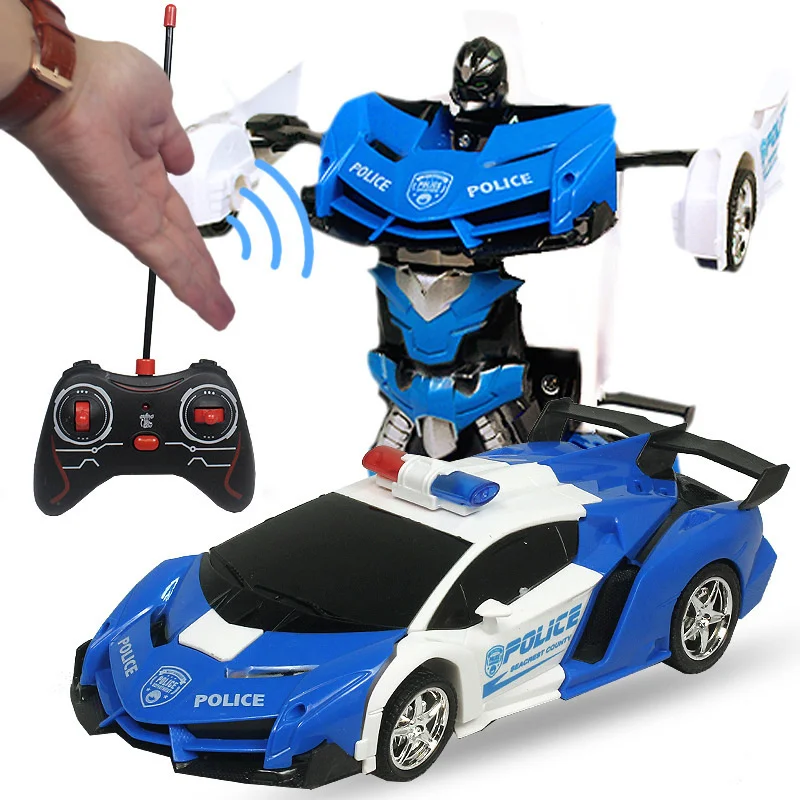 

Robot RC Cars 1:18 Electrical Changing Gesture Sensing Remote Control Deformable Vehicle Robot Cool Rc Toys for Kids Boys Gift