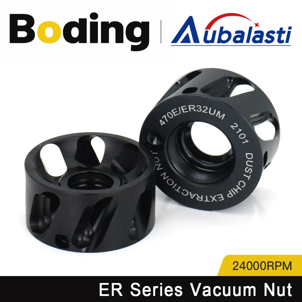 

Алюминиевая вакуумная гайка Aubalasti, 24000 об/мин, гайка для извлечения пыли шпинделя ER20UM ER25UM ER32UM ER40UM, пылезащитная гайка для удаления пыли