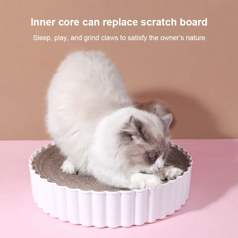 

Cat Supplies Cat Scratching Board Cat Scratching Pad Thick Corrugated Toy Kitten Grinding Claw Nursing Cardboard Scratching Pad
