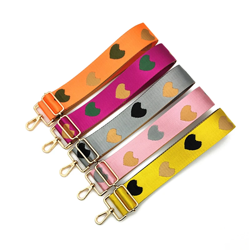 Ремешок для женской сумки в форме сердца широкий регулируемый саквояж на плечо