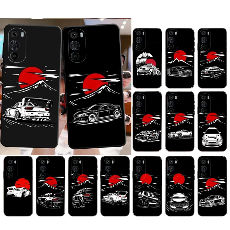 

Japan JDM Sports Cars Phone Case for Moto E22i E22 E32 E40 E20 Edge X30 20 Lite 20Pro 30 Neo Ultra Fusion E7Power E7 E6 Plus